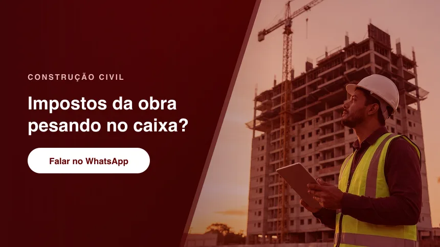 Engenheiro conferindo a obra pelo tablet · NFS-e na construção civil em São José dos Campos